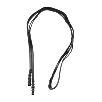 Equestro Redini inglesi in cuoio con maniglie e fibbie in acciaio inox