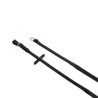 Equestro Redini per testiera inglese in cuoio e gomma - rose gold