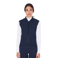 Equestro Smanicato Donna Slim Fit in Tessuto Tecnico