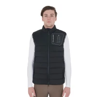 Equestro Smanicato Uomo in Tessuto Elasticizzato con Patch Siliconica