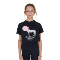 Equestro T-shirt bambina Head In The Clouds in cotone