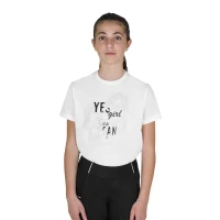 Equestro T-shirt bambina Yes Girl You Can in cotone