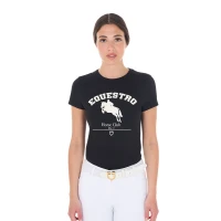 Equestro T-shirt donna Jumping Horse Club in cotone