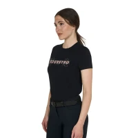 Equestro T-shirt donna Strass in cotone