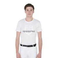 Equestro T-shirt uomo Slim Fit in cotone - XXL Bianco