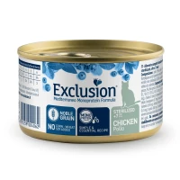 Exclusion Medit Noble Cat 7+ Sterilized Pollo 85g - Dorado