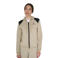 Felpa donna cropped con cappuccio Equestro