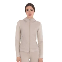Felpa tecnica donna con cappuccio Equestro