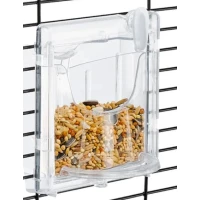 Ferplast Brava 1 Mangiatoia Trasparente 8,5x6,8x9,5 cm