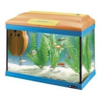 Ferplast Cayman  40 Colours - Acquario da 21 Lt con coperchio, filtro e luci