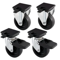 Ferplast KIT L388B - Ruote per Trasportini Atlas 50/60 Professional Restyling 2014 e Classic