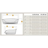 Ferplast Siesta Deluxe Taglia 4 Dark Grey - Cuccia