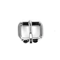 Fibbia sottogola Umbria Equitazione in acciaio - silver