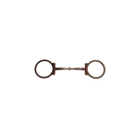 Filetto western a D in ferro brunito Pool's - 12,5 cm