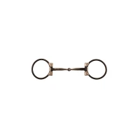 Filetto Western a D in ferro nero decorato - Pool's - 12,5 cm