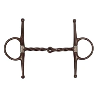 Filetto Western Pool's con aste in ferro brunito e torciglione grosso - 12,5 cm