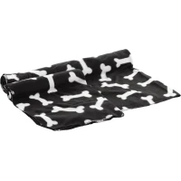Flamingo Coperta Milda nera 150x130x0,2 cm