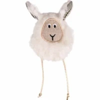 Flamingo Pecora Rizzo - gioco per gatto con catnip 16 cm