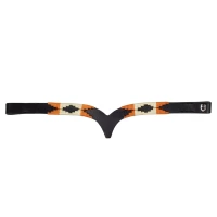 Frontalino Polo N in cuoio con decorazione navajo - Equestro
