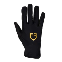 Guanti donna Equestro in tessuto elastan con logo