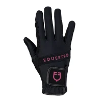 Guanti in tessuto tecnico Equestro con grip multicolor