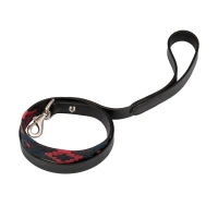 Guinzaglio Equestro Polo S - Impugnatura imbottita - Nero