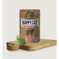 Happycat Bio Buste Manzo 12 x 85 g per Gatti