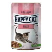 Happycat Kitten Anatra – Cibo umido per gattini, confezione 24 x 85 g