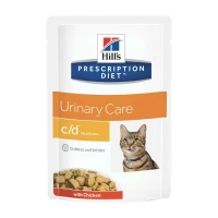 Hill's C/D Cat Bustine 12 x 85 g - Mangime dietetico per gatti