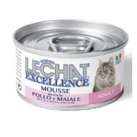 LeChat Mousse Pollo e Maiale 85 g - Umido per Gatti