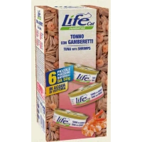 Lifecat Multipack 6 x Gr 50 Tonno/Gamberetti - Lifepet