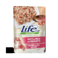 LIFEPET Lifecat 30 buste da 70 g Pollo/Prosciutto per Gatto