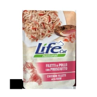 LIFEPET Lifecat 30 buste da 70 g Pollo/Prosciutto per Gatto