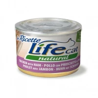 Lifepet Lifecat Ricette Filetti Pollo, Prosciutto e Fagioli 150 g