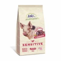 Lifepet LifeCat Sensitive Maiale - Mangime secco per gatti