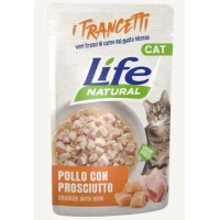 Lifepet Lifecat Trancetti Pollo/Prosciutto 30 x 55 g (30 buste)