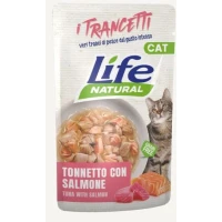 Lifepet Lifecat Trancetti Tonnetto e Salmone – 30 buste x 55 g