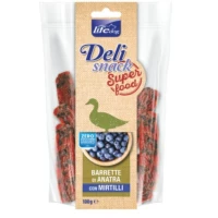 Lifepet Lifedog Superfood Barrette Anatra/Mirtilli 100 g