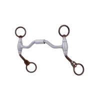 Metalab Morso Futurity incernierato con intarsi ferro dolce e rame 8 mm - 13 cm
