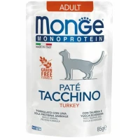 Monge Cat Buste Mono Paté Tacchino 28 x 85 g