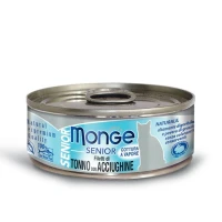 Monge Cat Senior Tonno/Acciughine in Gelatina 80 g