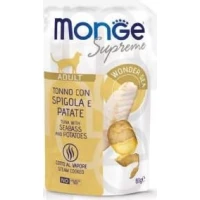 Monge Cat Supreme Buste Tonno, Spigola e Patate 24 x 80 g