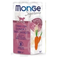 Monge Cat Supreme Kitten Tonno, Quinoa e Baby Carote - 24 x 80 g