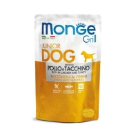 Monge Dog Grill Puppy Pollo e Tacchino - 24 x 100 g