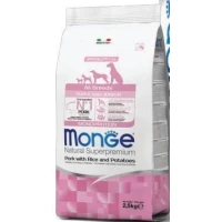Monge Superpremium Puppy & Junior Maiale, Riso e Patate 2,5 kg