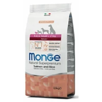 Monge Dog XS Salmone 2,5 kg - Mangime secco per cani di taglia XS