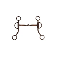 Morso western in ferro nero Pool's - aste corte e dritte - 12,5 cm