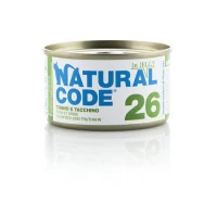 Natural Code 26 Cat Tonno e Tacchino 85 g