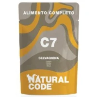 Natural Code C7 Buste Selvaggina per Gatto 12 x 70 g