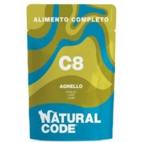 Natural Code C8 Bustine all'agnello per gatto 12 x 70 g